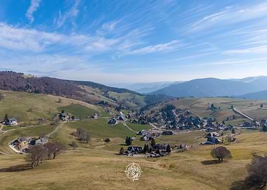 Mountain Village Landscape