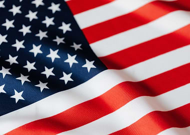 American Flag Close-Up