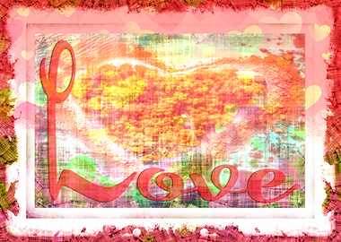 Love Heart Abstract Art