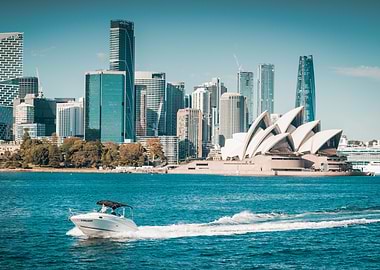 Sydney Harbor Boat an Opera House