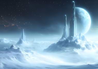 Futuristic Cityscape on a Distant Planet