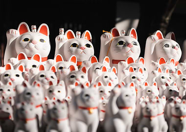 Maneki-Neko Figurines