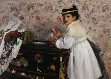 Young Girl in White Dress