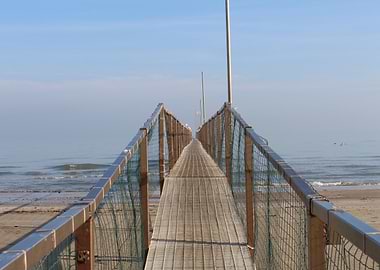 Pier on Sandy Beach