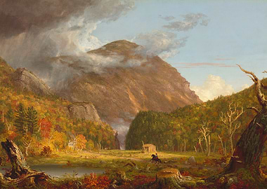 Mountain Landscape with Rider