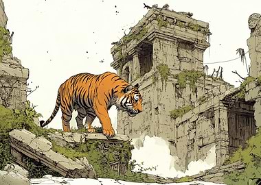 Tiger in Ruins