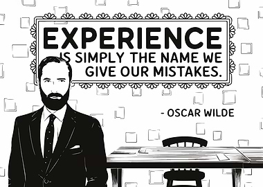 Oscar Wilde Quote Illustration