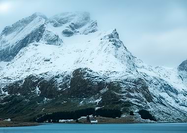 Snowy Mountain Landscape
