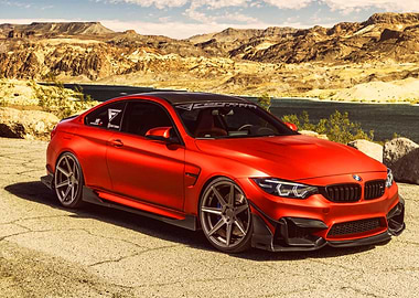 Red BMW M4 Coupe