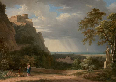 Coastal Landscape with Castle