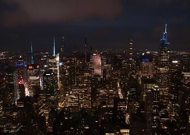NYC Skyline Night