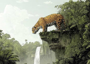 Jaguar on Cliff