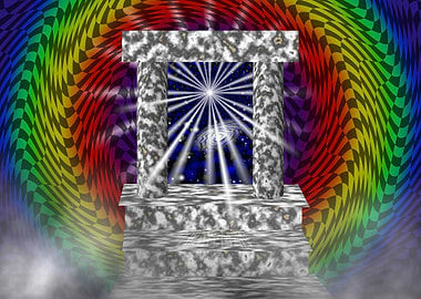'Mystic Doorway' Fractal Space Art