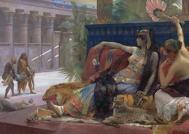 Cleopatra on Throne