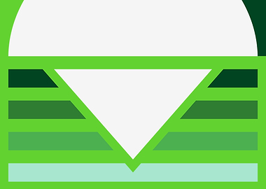 Green Geometric Abstract