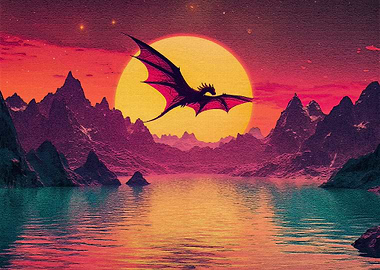 Dragon Sunset Flight