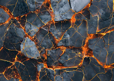 Abstract dark gray and orange marble texture