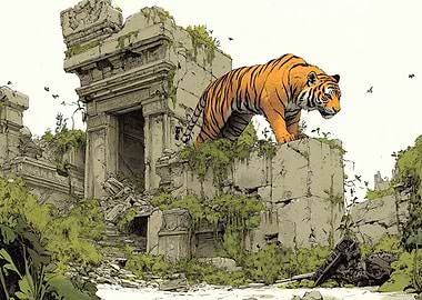 Tiger in Ruins