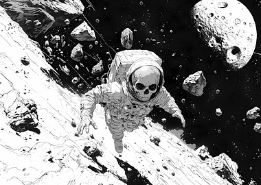 Space Skeleton Astronaut
