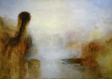 Misty Landscape Painting