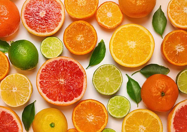 Citrus Fruit Collage