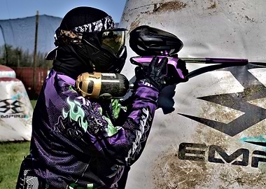 Paintball Player Action