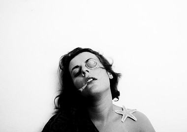 Woman with Seashell Eye