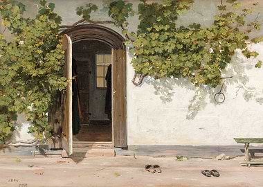 Open Doorway with Vines