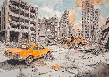 Post-Apocalyptic Cityscape