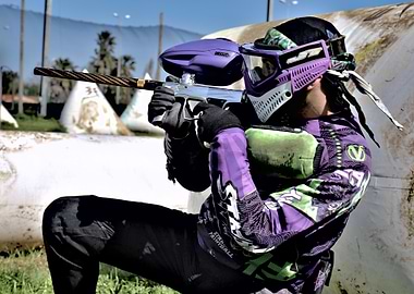 Paintball Player Action
