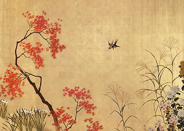 Japanese Autumn Landscape