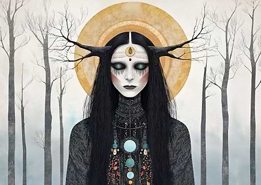 Mystical Forest Woman