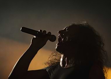 Silhouette of a Singer