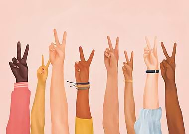 Peace Sign Hands