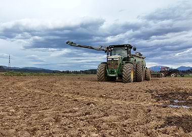 John Deere Tractor in Field
