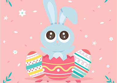 Easter Bunny in Egg