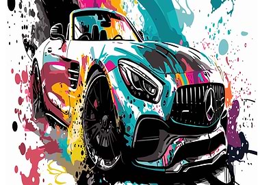 Colorful Mercedes-Benz