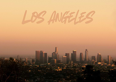 Los Angeles Skyline Sunset