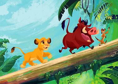 Simba Pumbaa Timon