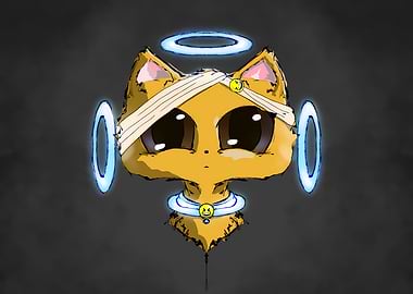 Mystic Cat with Halo