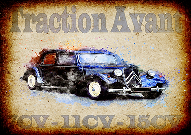 Vintage Citroen Traction Avant