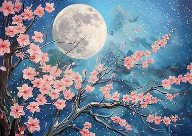 Cherry Blossom Moon
