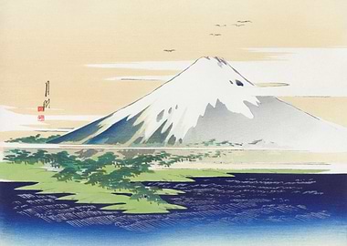 Mount Fuji Woodblock Print