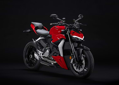 Red Ducati Streetfighter V4