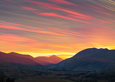 Mountain Sunset Landscape