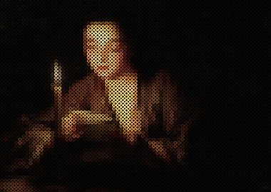 Girl with a Candle by Jean Baptiste Santerre