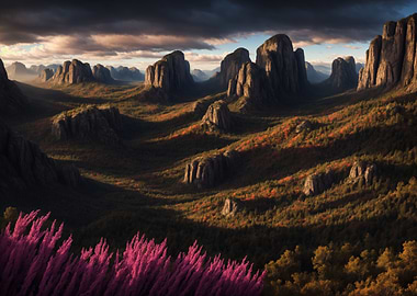 Mountain Valley Landscape