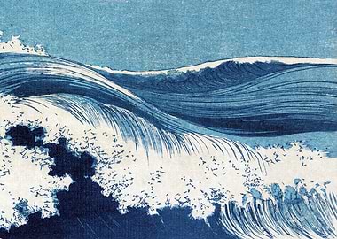 Blue Wave Print