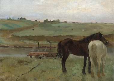 Horses by the River