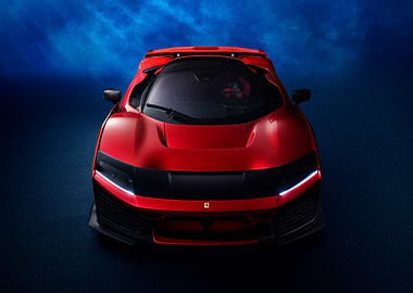 Red Sports Car Front View